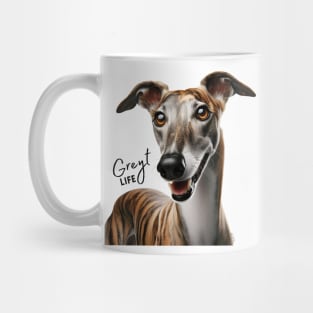 Greyhound Dog Greyt Life Mug